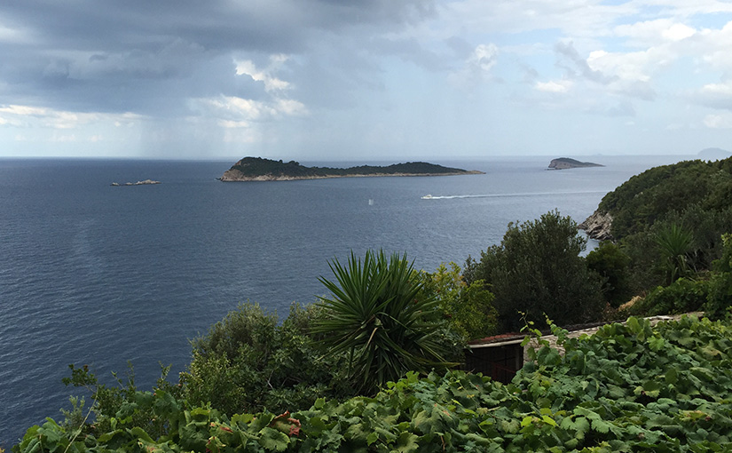 The view from my guesthouse in Cavtat